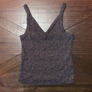 Hollister | Sparkly Ribbed Tank | S